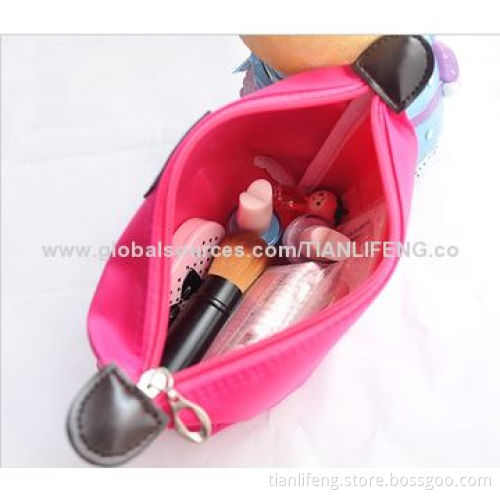 Zip folding colourful cosmetic bag